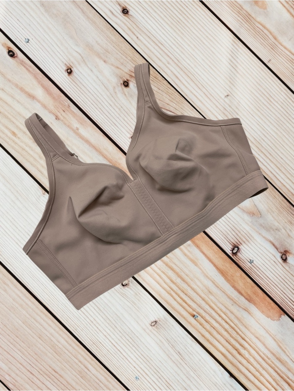 Soma 38D tan embraceable full coverage wireless unlined bra